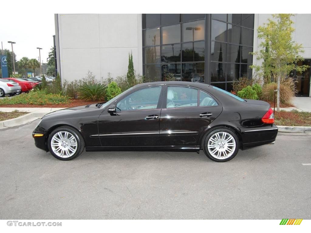 2008 E 350 Sedan - Sienna Black Metallic / Sahara Beige/Black photo #2