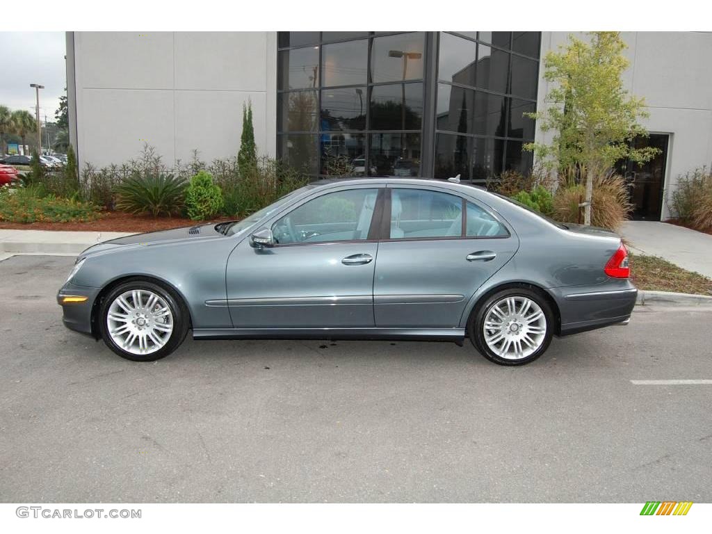 2008 E 350 Sedan - Flint Grey Metallic / Cashmere photo #2