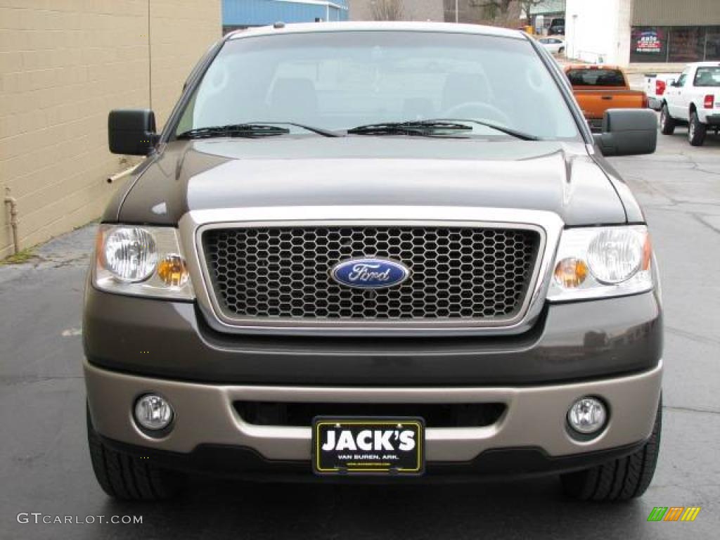 2006 F150 Lariat SuperCab - Dark Stone Metallic / Tan photo #3