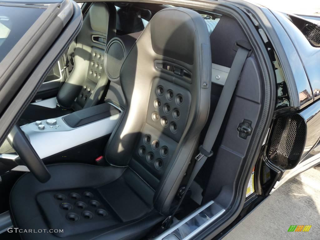 Ebony Black Interior 2005 Ford GT Standard GT Model Photo #22068192