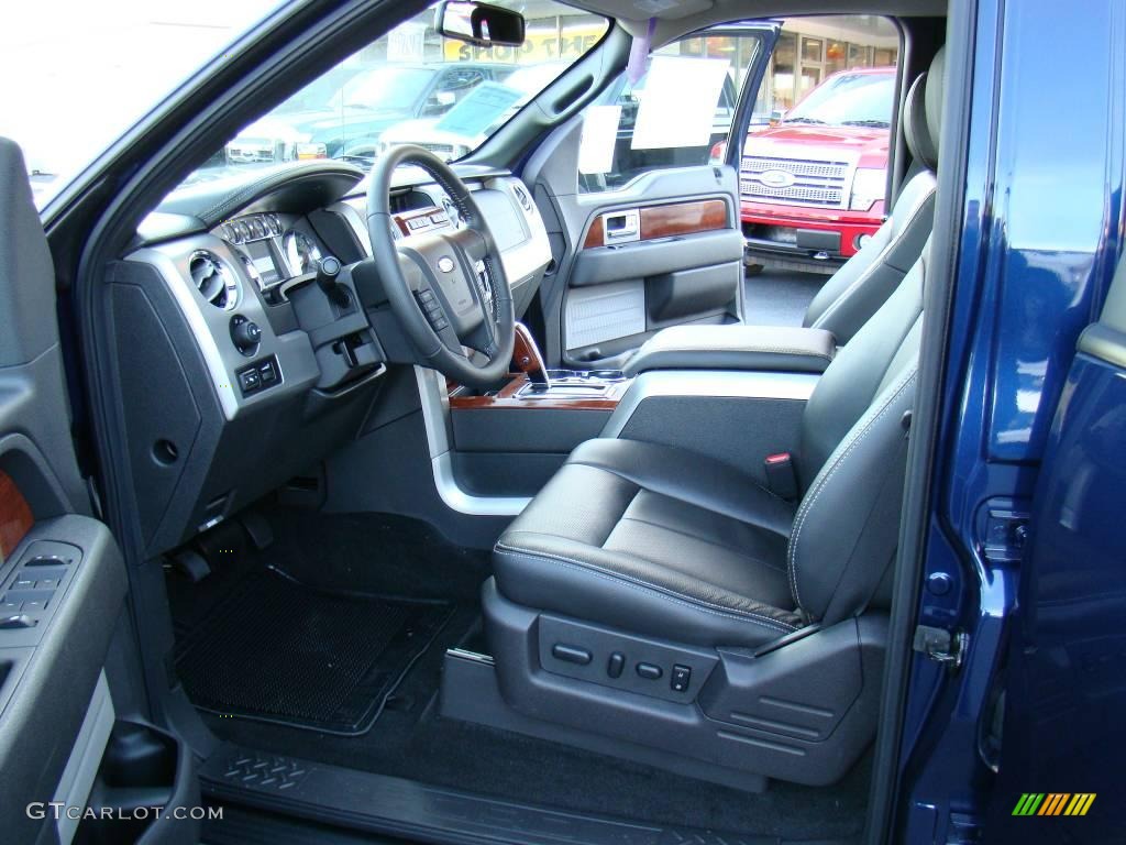 2010 F150 Lariat SuperCrew - Dark Blue Pearl Metallic / Black photo #8