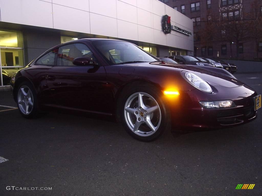 2005 911 Carrera Coupe - Carmon Red Metallic / Sand Beige photo #1