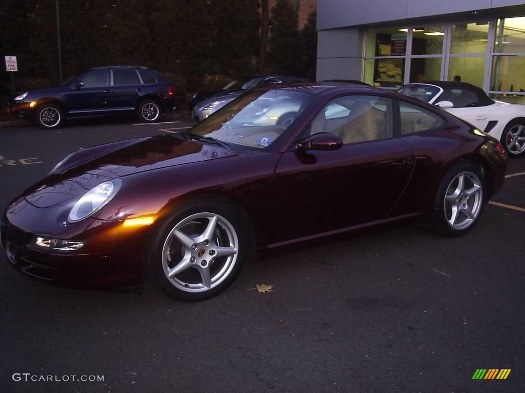 2005 911 Carrera Coupe - Carmon Red Metallic / Sand Beige photo #2