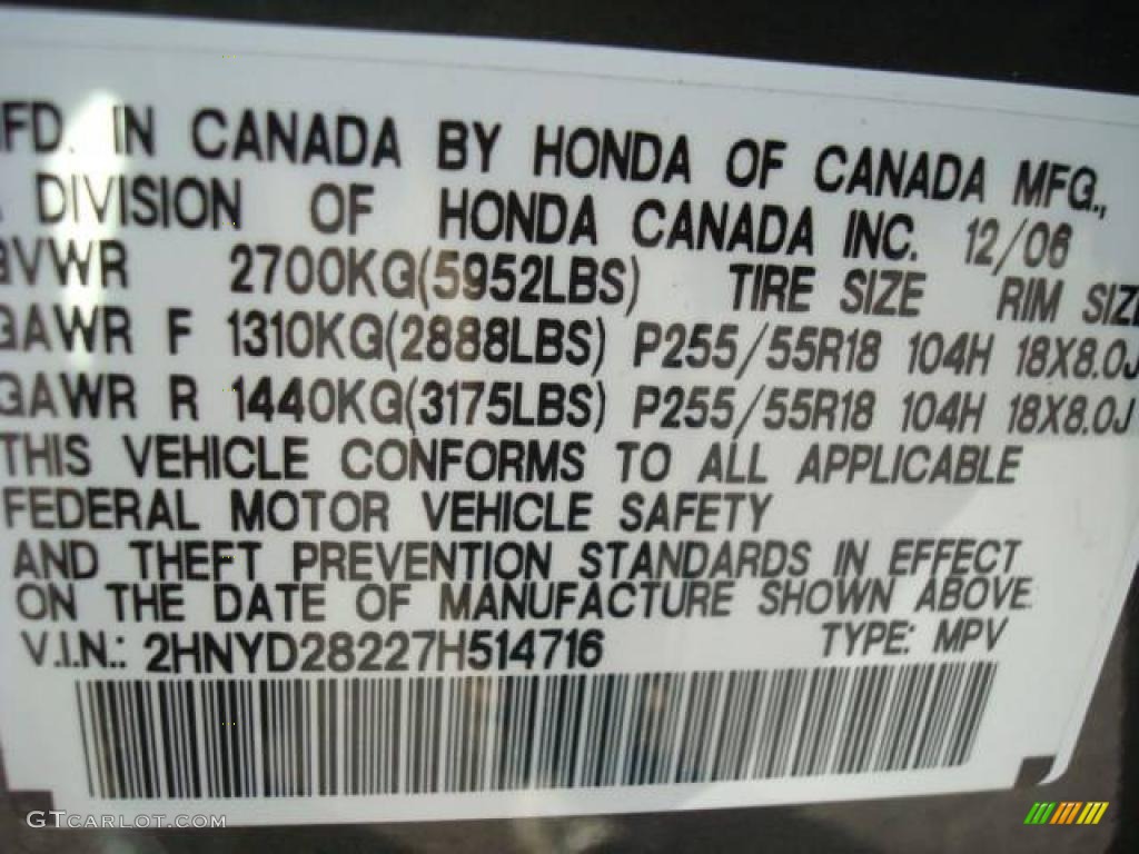 2007 MDX  - Nimbus Gray Metallic / Ebony photo #31