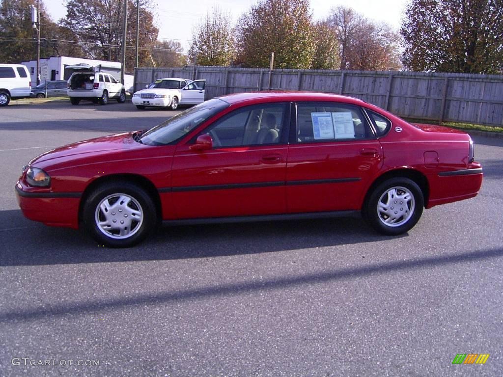 2002 Impala  - Bright Red / Medium Gray photo #1