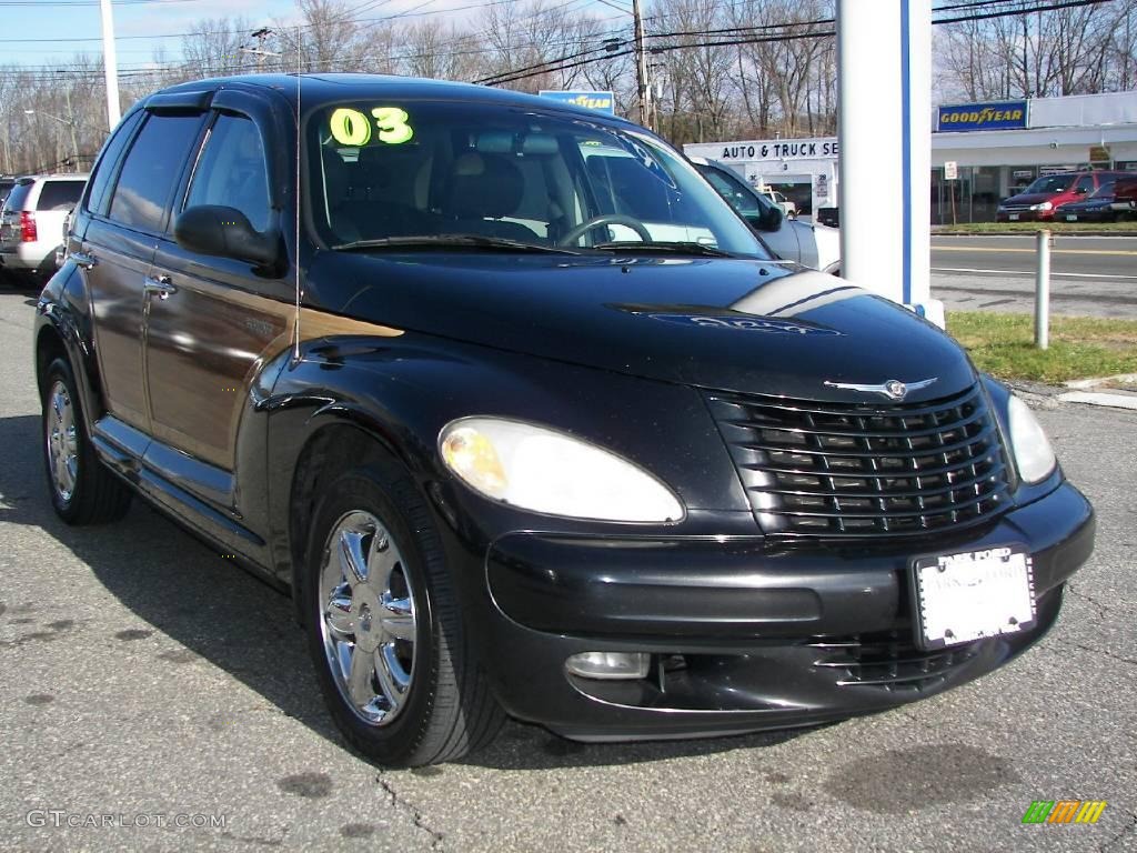2003 PT Cruiser Limited - Black / Taupe/Pearl Beige photo #1
