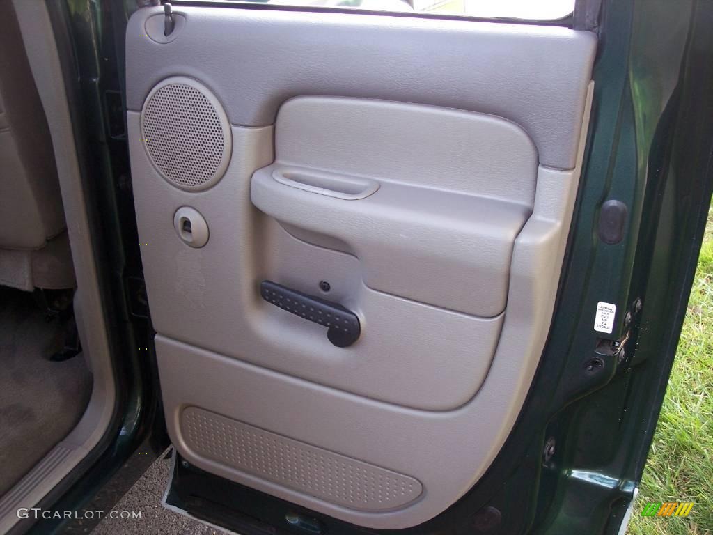 2002 Ram 1500 SLT Quad Cab 4x4 - Forest Green Pearlcoat / Taupe photo #34