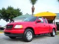 Bright Red 2003 Ford F150 XLT Sport SuperCab