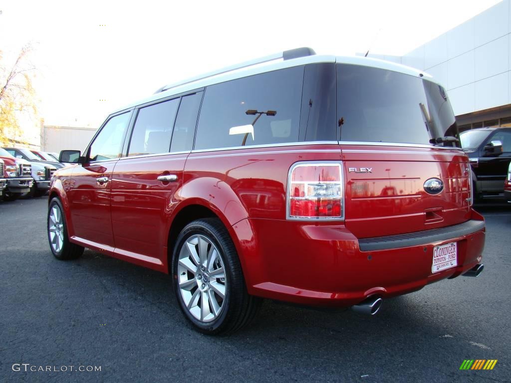 2010 Flex SEL EcoBoost AWD - Red Candy Metallic / Medium Light Stone photo #31