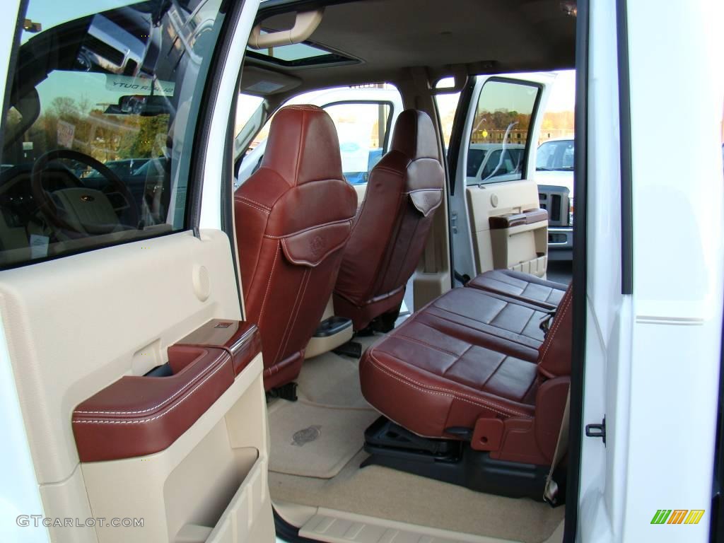 2010 F350 Super Duty King Ranch Crew Cab 4x4 - Oxford White / Chaparral Leather photo #9