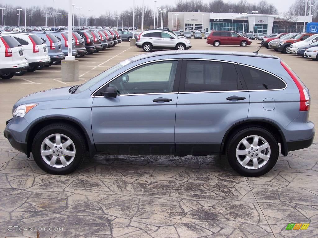 2008 CR-V EX 4WD - Glacier Blue Metallic / Gray photo #4