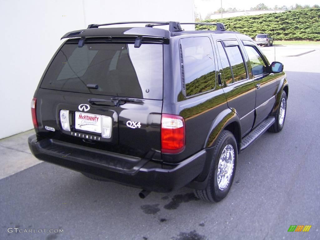 2003 QX4 4x4 - Black Obsidian / Stone Beige photo #4