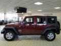 2010 Red Rock Crystal Pearl Jeep Wrangler Unlimited Sport 4x4  photo #2