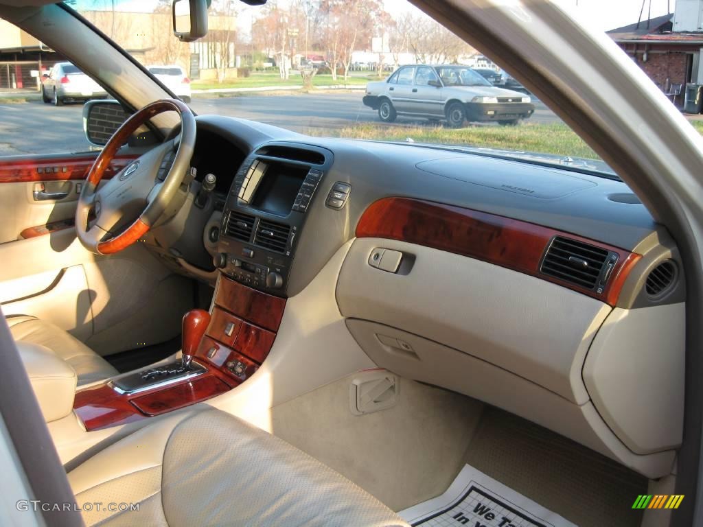 2003 LS 430 Sedan - Crystal White / Ecru photo #20