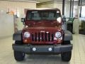 2010 Red Rock Crystal Pearl Jeep Wrangler Unlimited Sport 4x4  photo #7