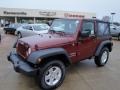 2010 Red Rock Crystal Pearl Jeep Wrangler Sport 4x4  photo #1
