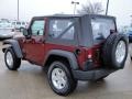 2010 Red Rock Crystal Pearl Jeep Wrangler Sport 4x4  photo #7
