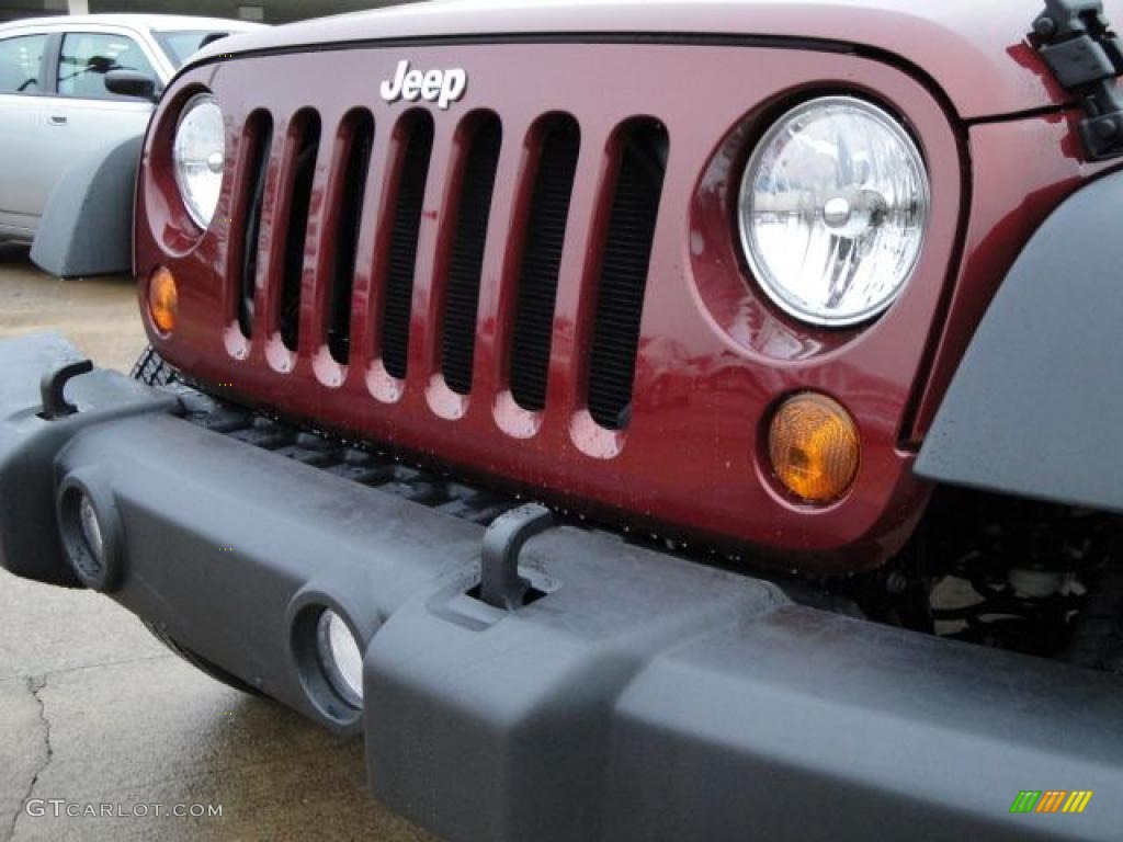 2010 Wrangler Sport 4x4 - Red Rock Crystal Pearl / Dark Slate Gray/Medium Slate Gray photo #11