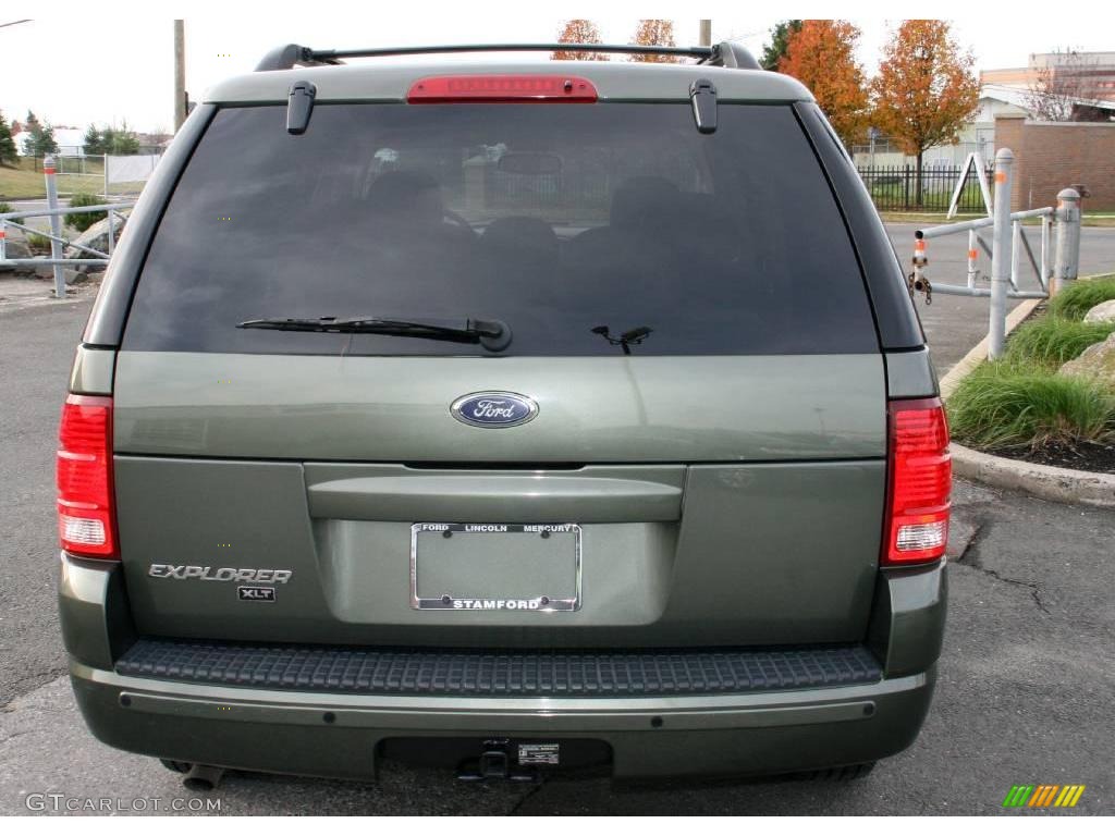 2004 Explorer XLT 4x4 - Estate Green Metallic / Medium Parchment photo #6