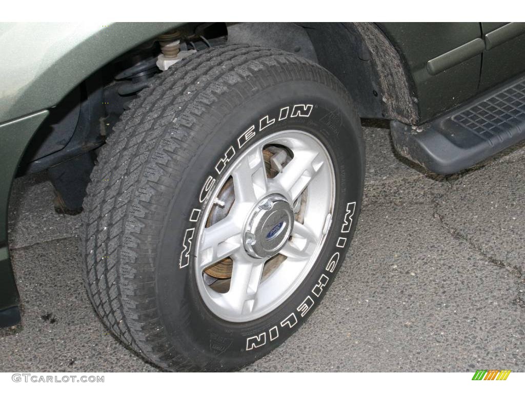 2004 Explorer XLT 4x4 - Estate Green Metallic / Medium Parchment photo #15