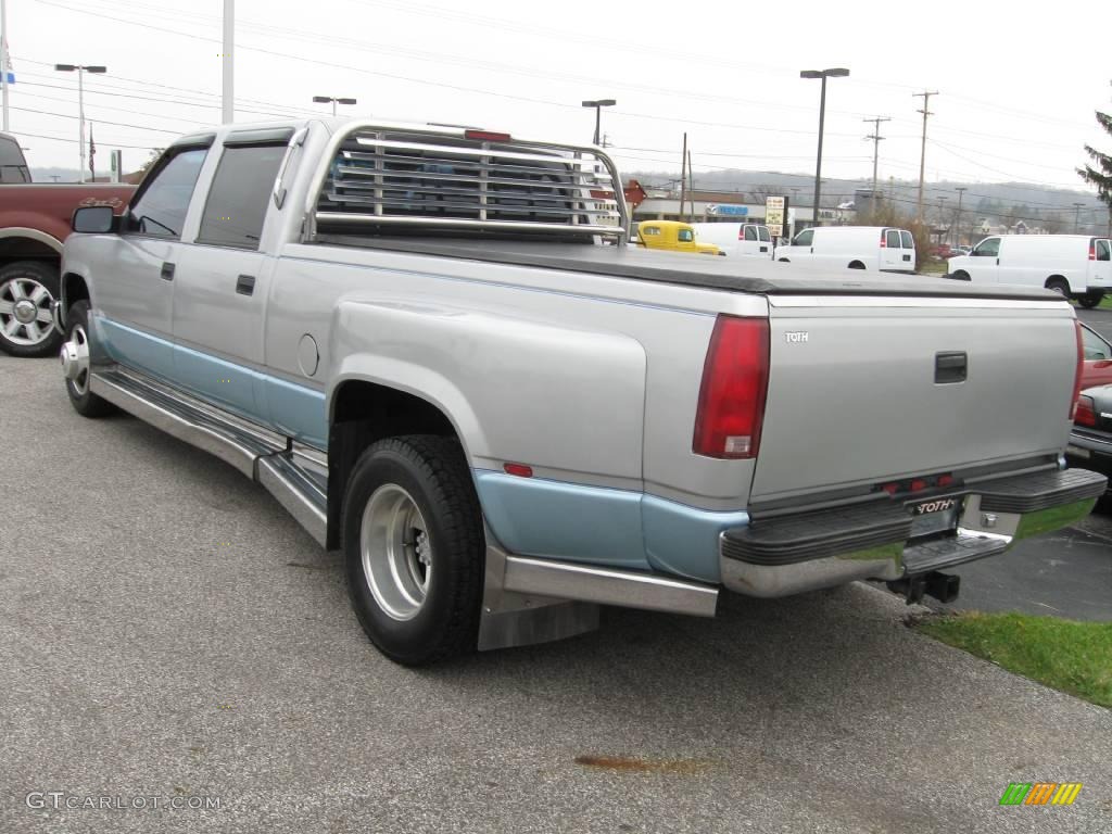 1997 C/K 3500 C3500 Crew Cab Dually - Silver Metallic / Pewter photo #3