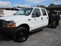 2001 Oxford White Ford F350 Super Duty XL SuperCab 4x4 Chassis  photo #3