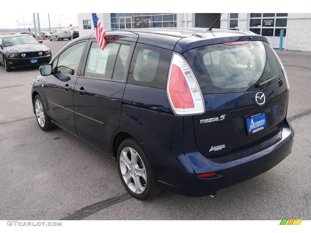 2008 MAZDA5 Sport - Stormy Blue / Black photo #6