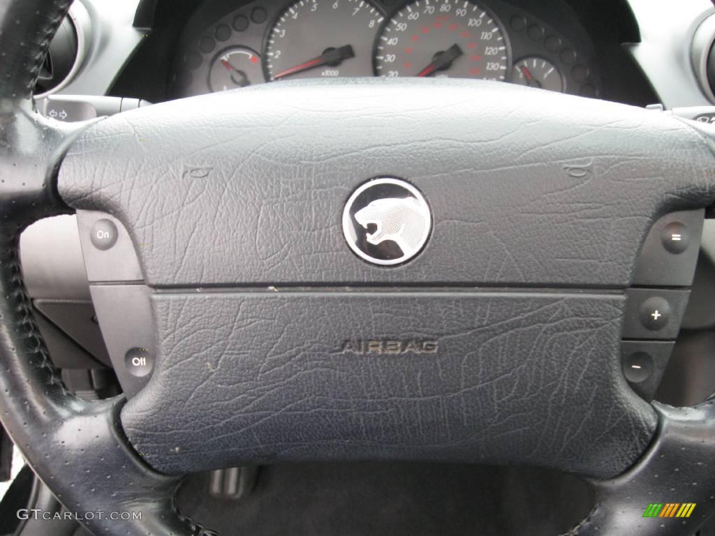 2000 Cougar V6 - Black / Midnight Black photo #11