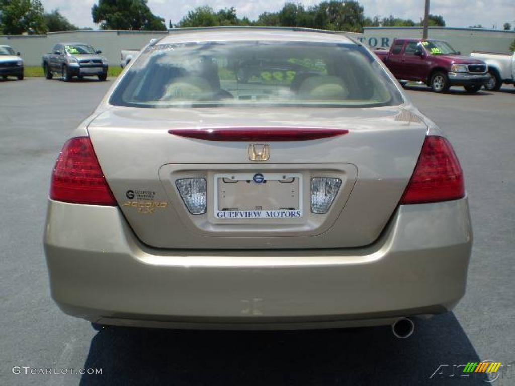 2007 Accord LX Sedan - Desert Mist Metallic / Ivory photo #6