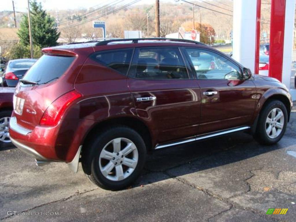 2006 Murano SL AWD - Merlot Pearl / Cafe Latte photo #5