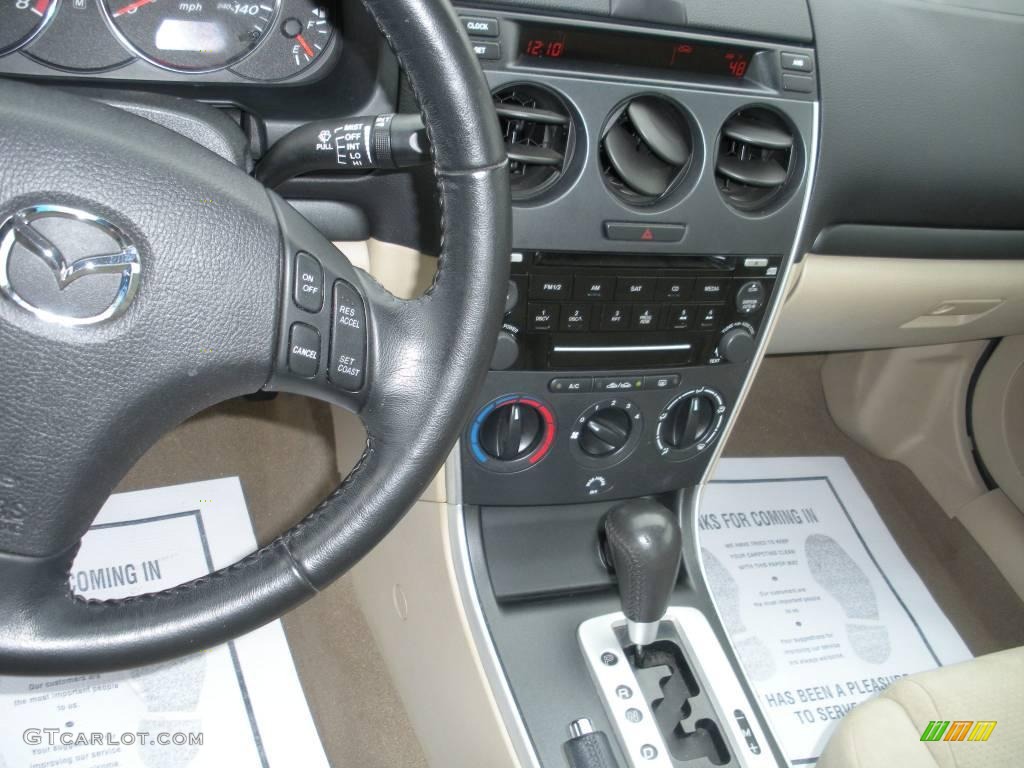 2008 MAZDA6 i Touring Sedan - Onyx Black / Beige photo #15