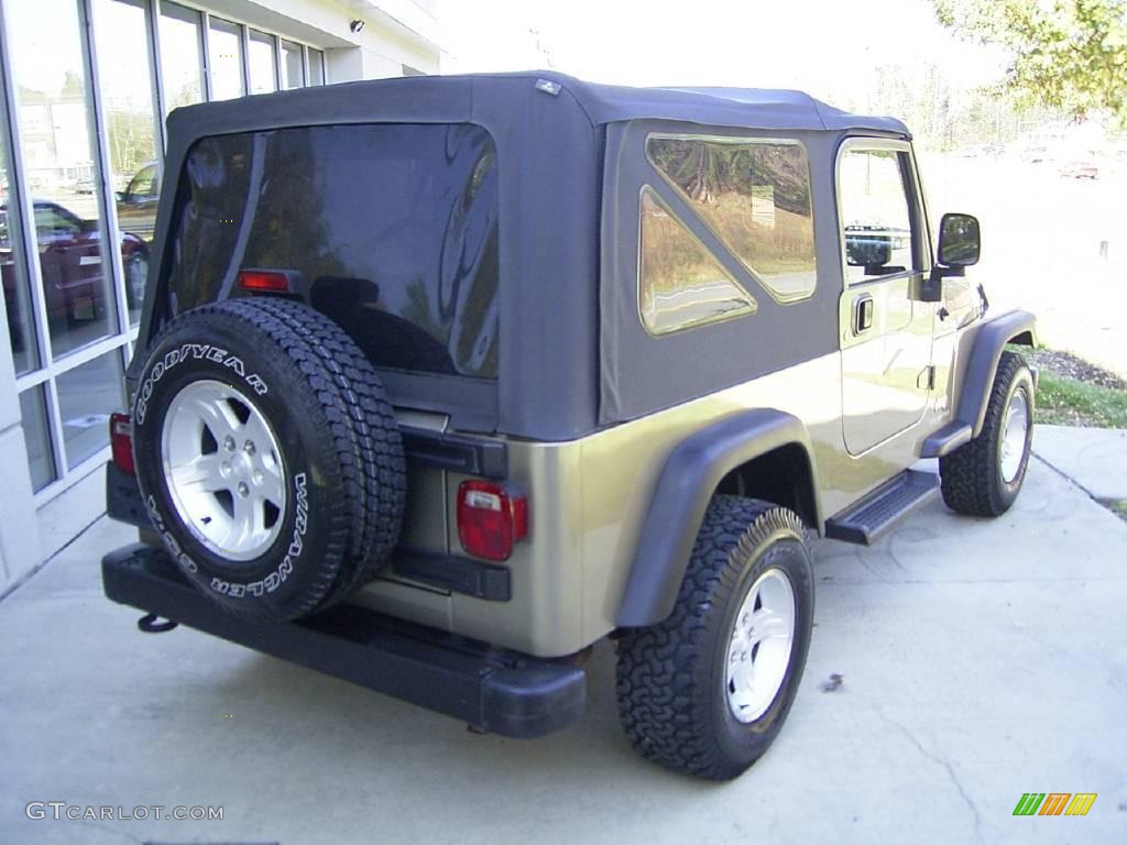 2004 Wrangler Unlimited 4x4 - Light Khaki Metallic / Dark Slate Gray photo #4