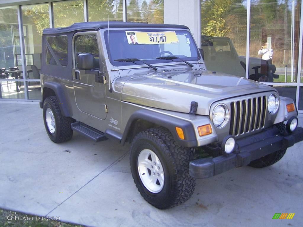 2004 Wrangler Unlimited 4x4 - Light Khaki Metallic / Dark Slate Gray photo #5