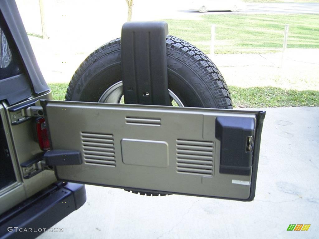 2004 Wrangler Unlimited 4x4 - Light Khaki Metallic / Dark Slate Gray photo #12