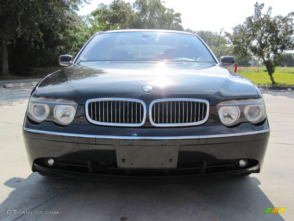 2003 7 Series 745Li Sedan - Black Sapphire Metallic / Basalt Grey/Flannel Grey photo #1