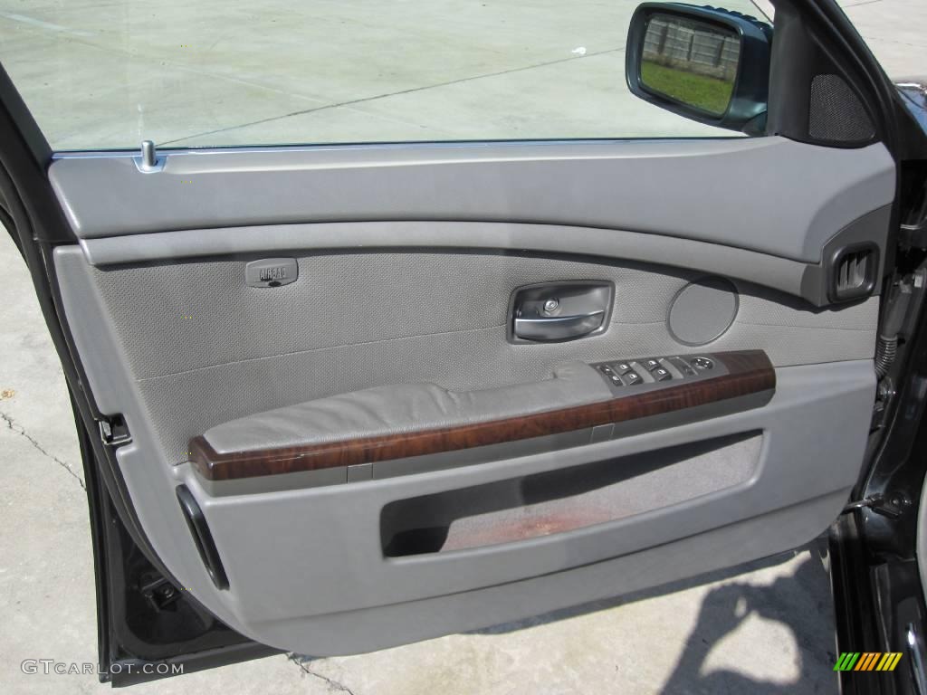 2003 7 Series 745Li Sedan - Black Sapphire Metallic / Basalt Grey/Flannel Grey photo #18