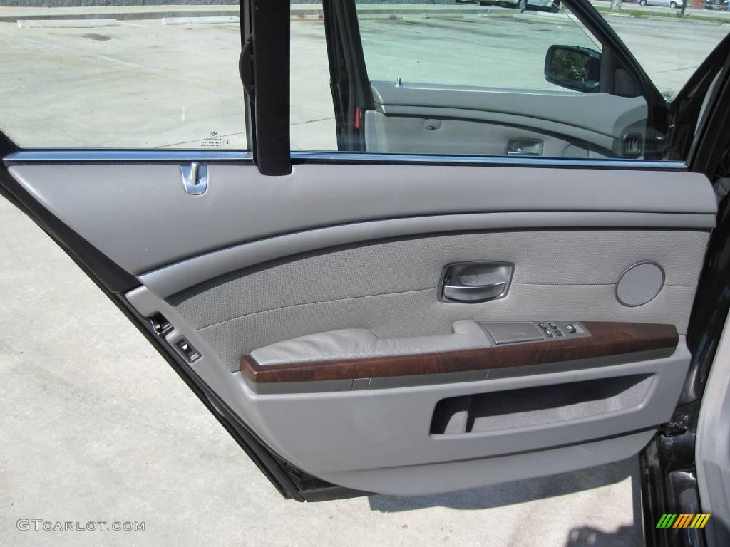 2003 7 Series 745Li Sedan - Black Sapphire Metallic / Basalt Grey/Flannel Grey photo #19
