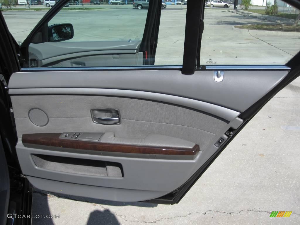 2003 7 Series 745Li Sedan - Black Sapphire Metallic / Basalt Grey/Flannel Grey photo #21