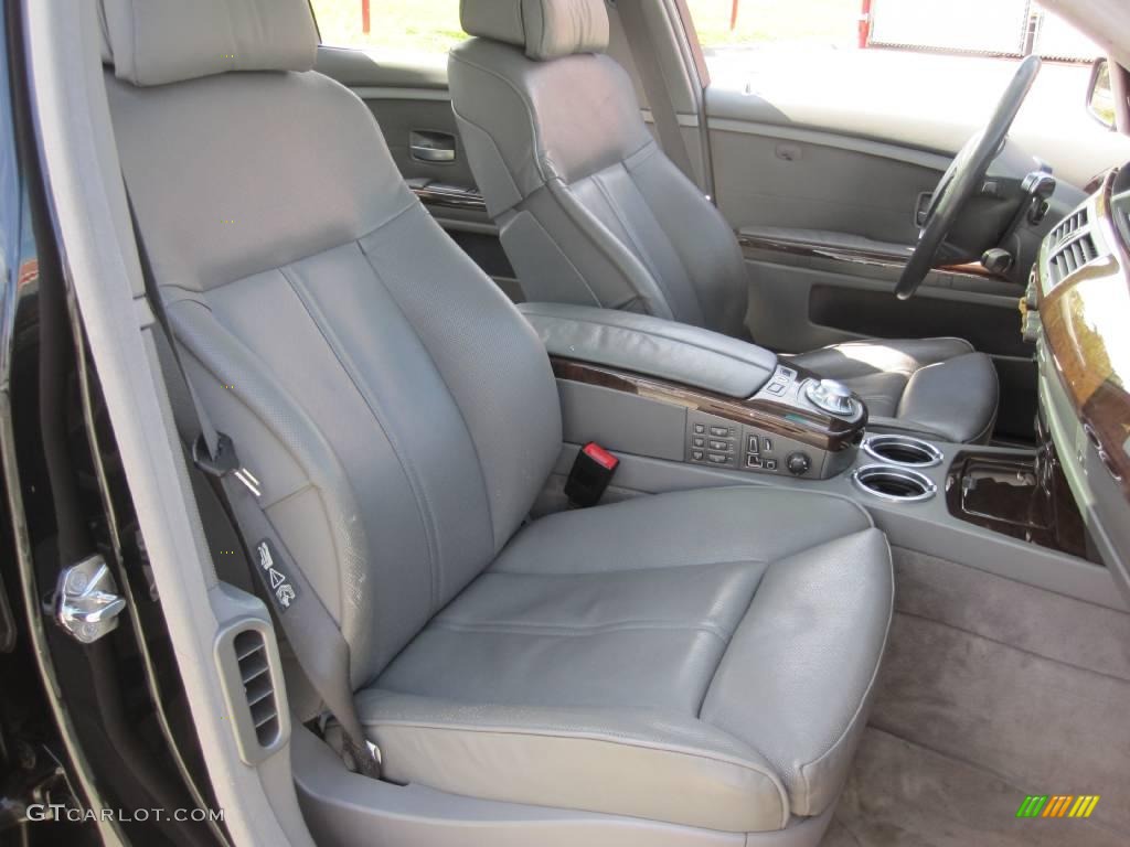 2003 7 Series 745Li Sedan - Black Sapphire Metallic / Basalt Grey/Flannel Grey photo #23