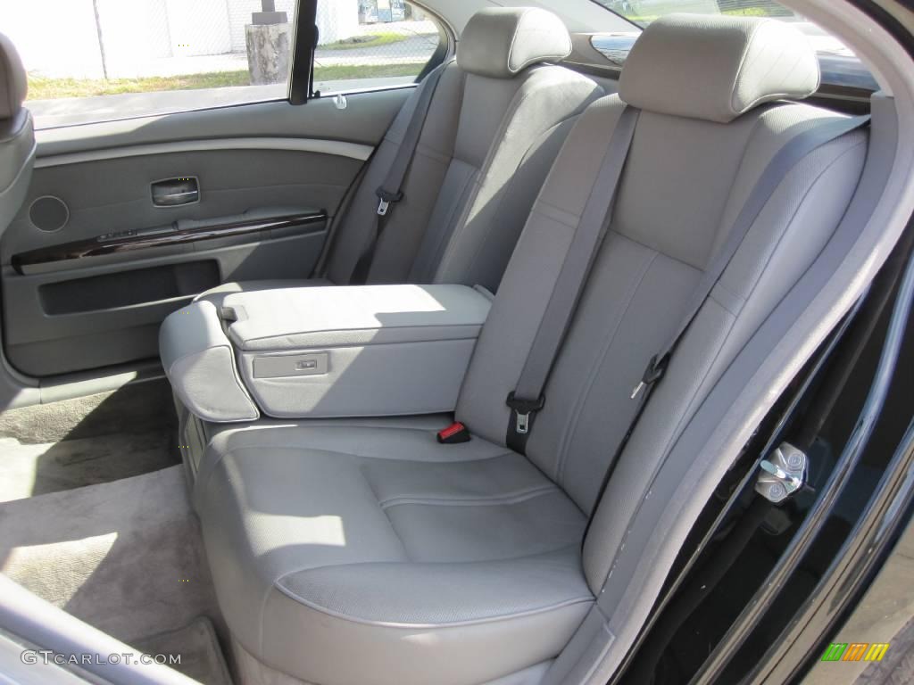 2003 7 Series 745Li Sedan - Black Sapphire Metallic / Basalt Grey/Flannel Grey photo #24