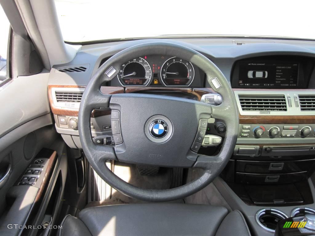 2003 7 Series 745Li Sedan - Black Sapphire Metallic / Basalt Grey/Flannel Grey photo #28