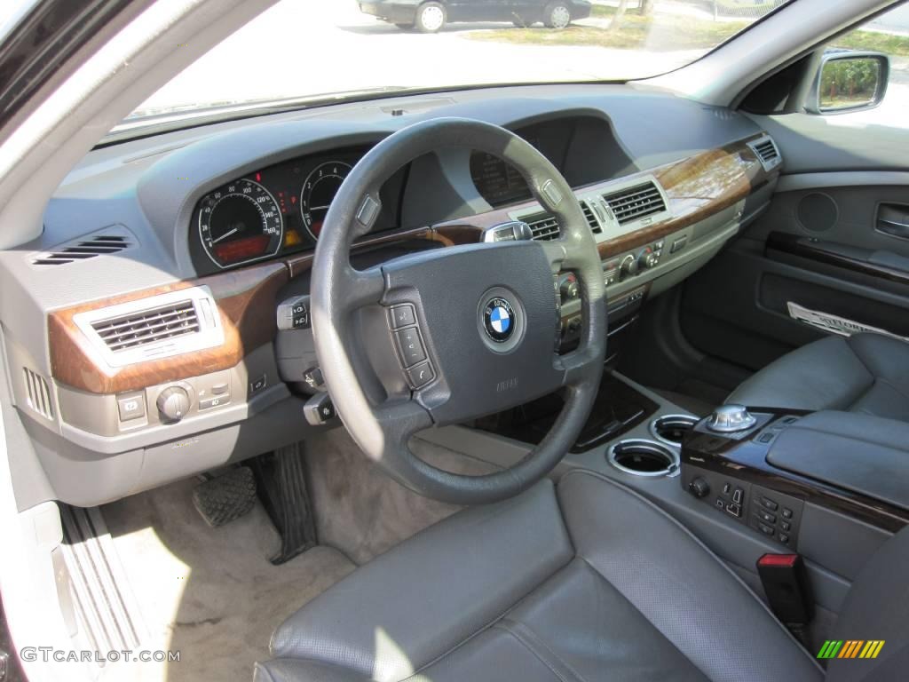 2003 7 Series 745Li Sedan - Black Sapphire Metallic / Basalt Grey/Flannel Grey photo #31
