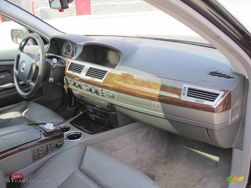 2003 7 Series 745Li Sedan - Black Sapphire Metallic / Basalt Grey/Flannel Grey photo #32