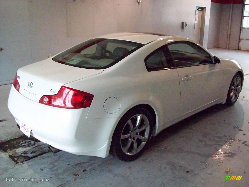 2005 G 35 Coupe - Ivory Pearl / Stone photo #6