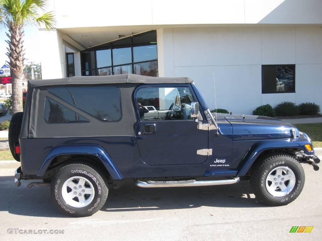 2006 Wrangler Unlimited 4x4 - Midnight Blue Pearl / Dark Slate Gray photo #6