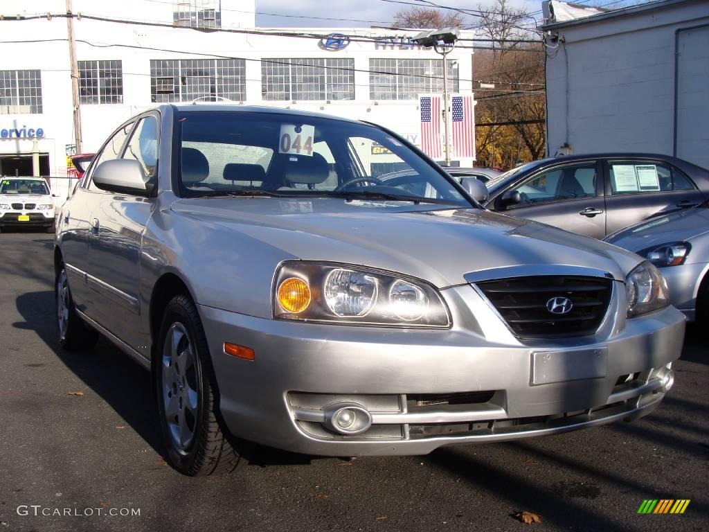 2006 Elantra GLS Sedan - Sterling Silver / Gray photo #3
