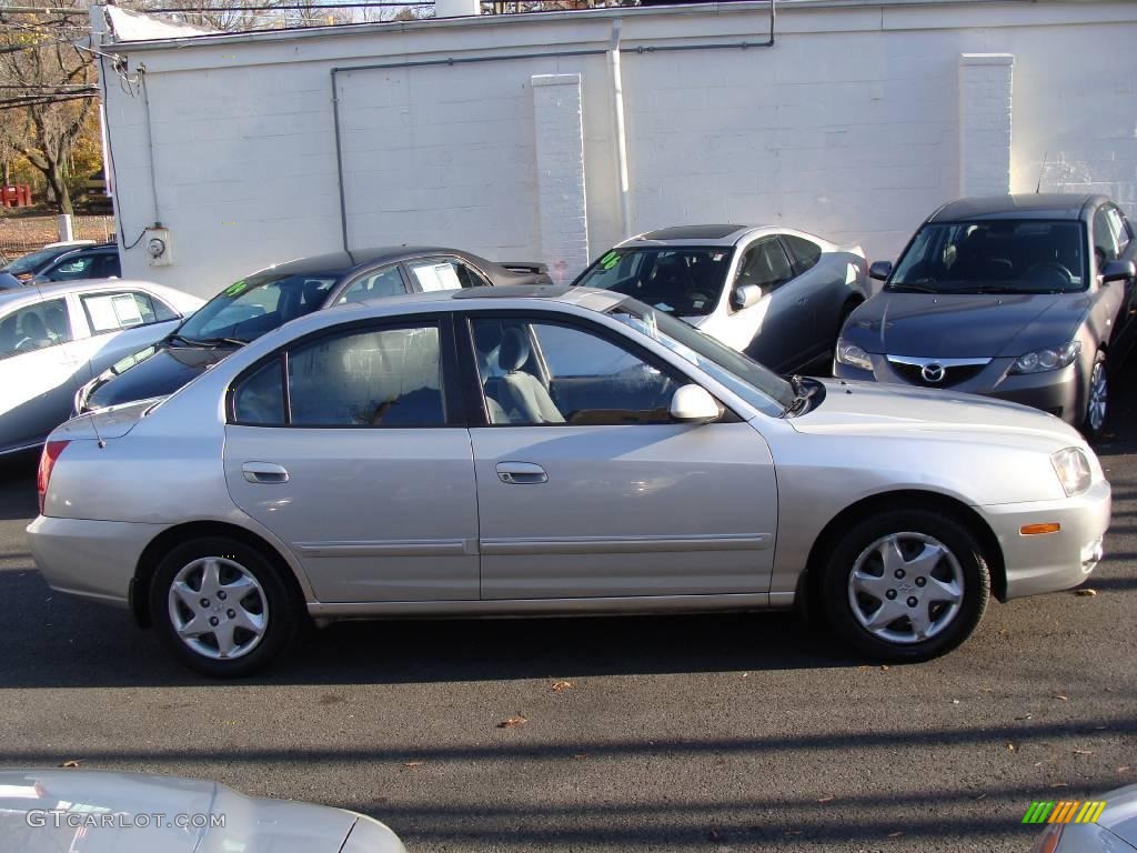 2006 Elantra GLS Sedan - Sterling Silver / Gray photo #4