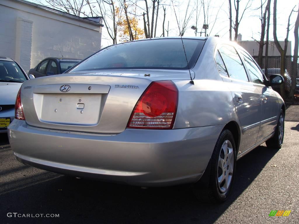 2006 Elantra GLS Sedan - Sterling Silver / Gray photo #5