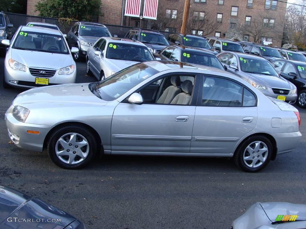 2006 Elantra GLS Sedan - Sterling Silver / Gray photo #8