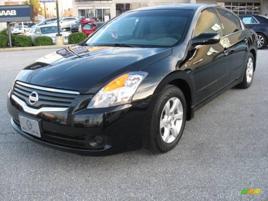 2007 Altima 2.5 S - Super Black / Frost photo #2